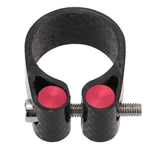 Braçadeira de espigão de selim, Romacci Braçadeira de espigão de selim de fibra de carbono 30,2 mm 3