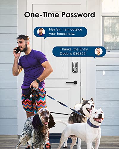 Teeho Tz001 Keypad Door Lock - Keyless Entry Electronic Lock - Smart Digital Lock With Keypads - Deadbolt Smart Lock - Ip54 Weatherproofing - Satin Nickel #TOP2