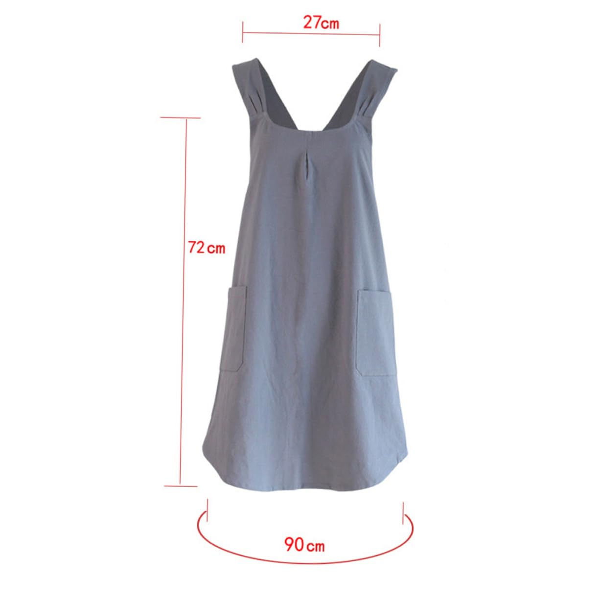 Delantal sin Mangas de Simple Resistente Manchas para Cocina y Servicio Cómodo para Hogar y Restaurante
