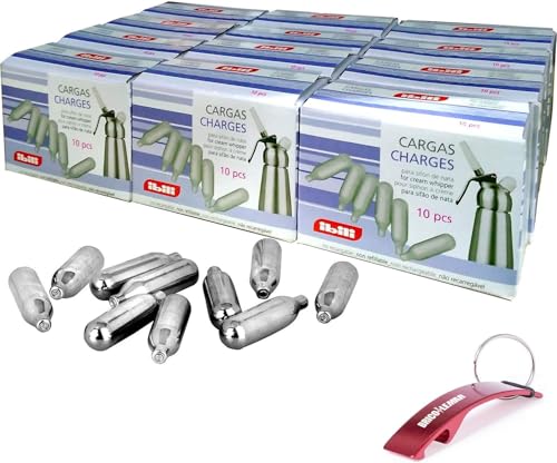 Bricolemar IBILI - Boîte de 120 cartouches pour siphon à chantilly Ibili Kabra (12 paquets de 10 chargeurs)