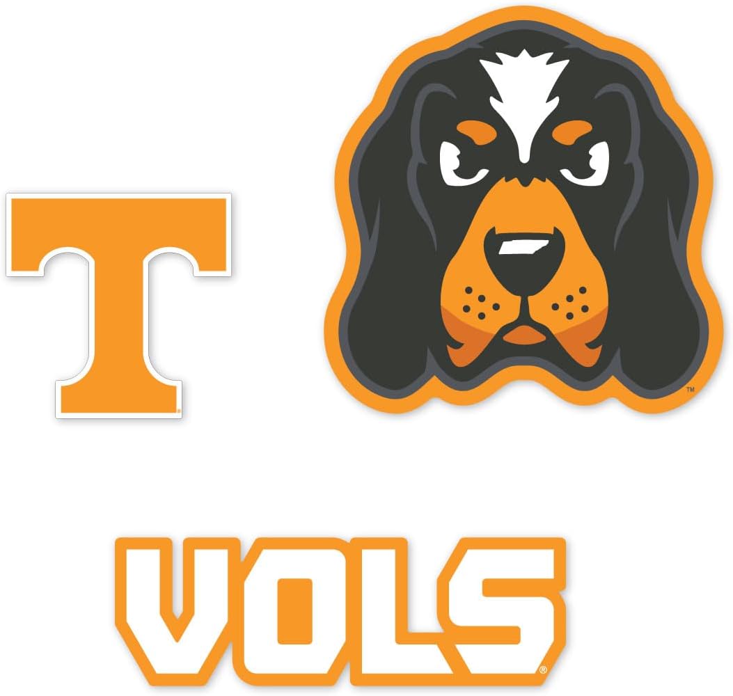 Tennessee Volunteers Large Auto Magnets 3 Pack Officially Licensed