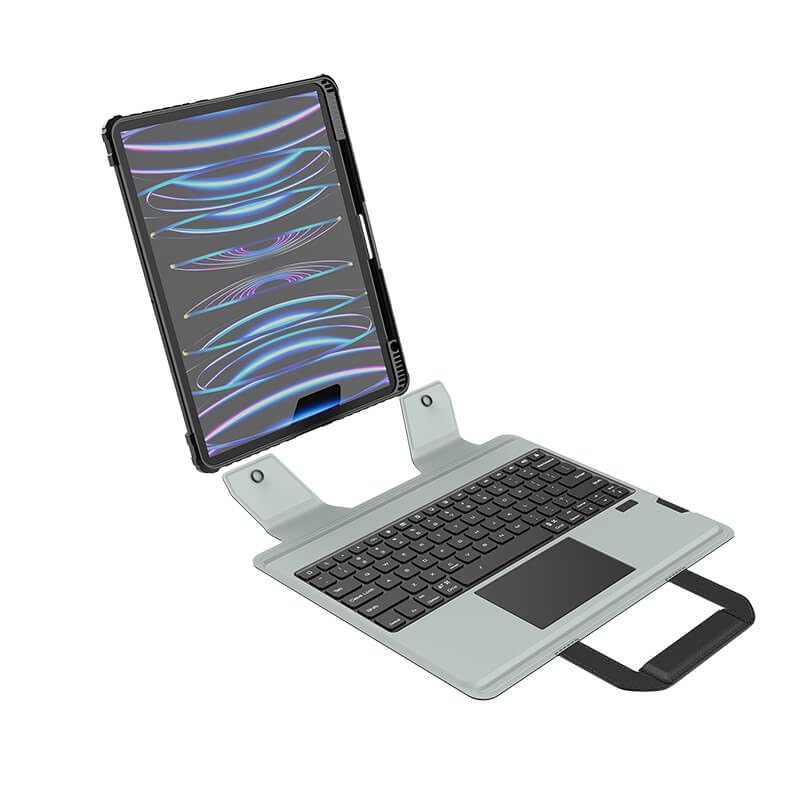 Image of Nilllkin Bumper Carry Go Backlit Keyboard Case with Handle for Apple iPad Pro 13 inch(M4)(2024)[Slide Camera Protection] Detachable Keyboard with Magic Trackpad & Foldable Kickstand