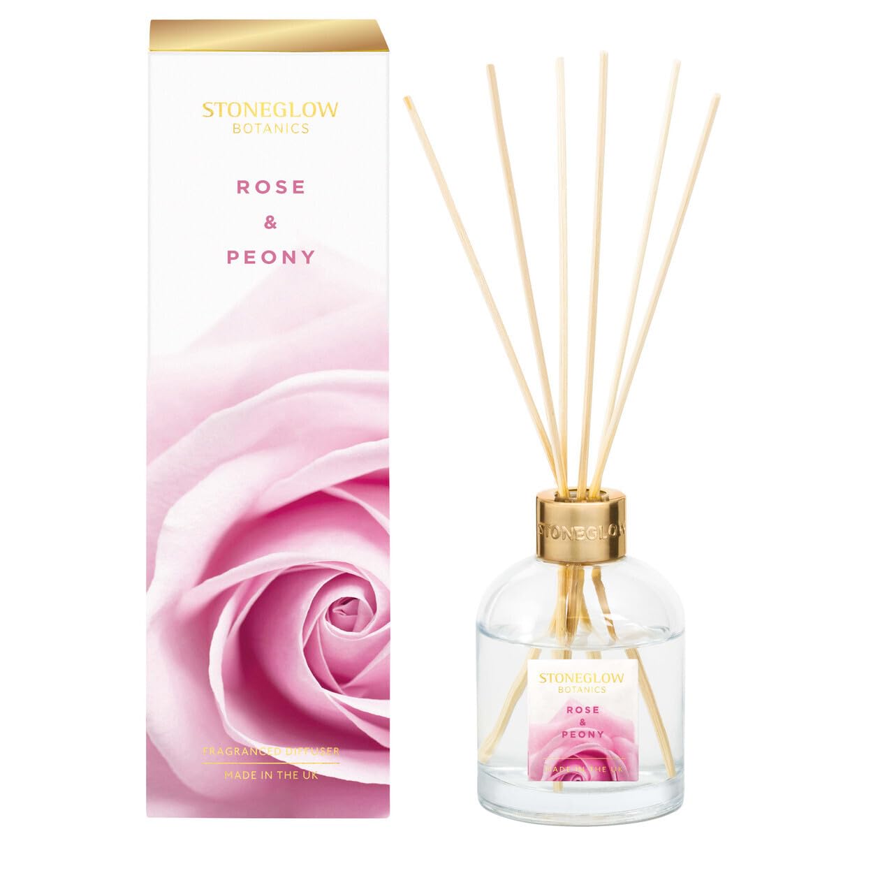Stoneglow Pink Candles New Botanic - Rose & Peony Diffuser 150Ml
