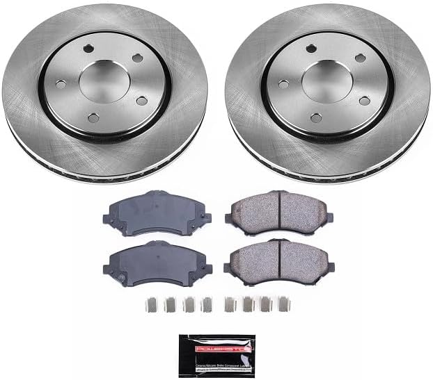 Power Stop KOE3118 Front Autospecialty Replacement Brake Pad and Rotor Kit For Chrysler Town & Country | Dodge Grand Caravan | Dodge Journey | VW Volkswagen Routan [Single Piston Caliper Models]