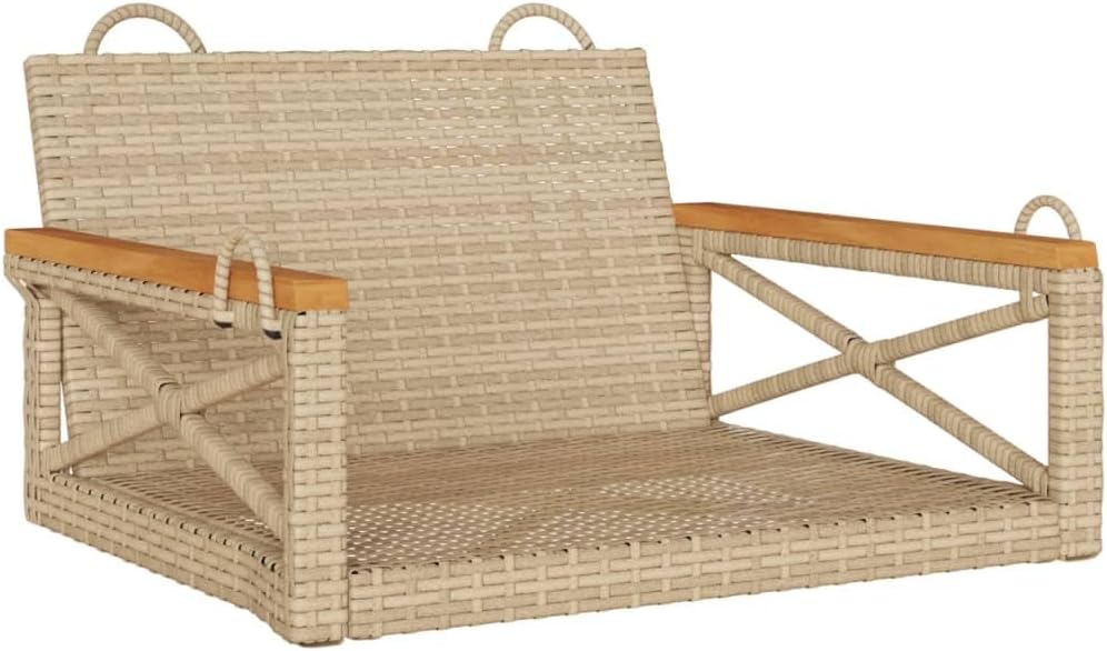 vidaXL Hanging Chair, Hanging Bench with Mounting Rings, Hanging Swing