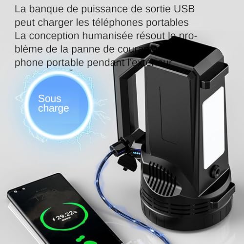 Lampe Torche LED Rechargeable Étanche pour Camping et Voyage - 7