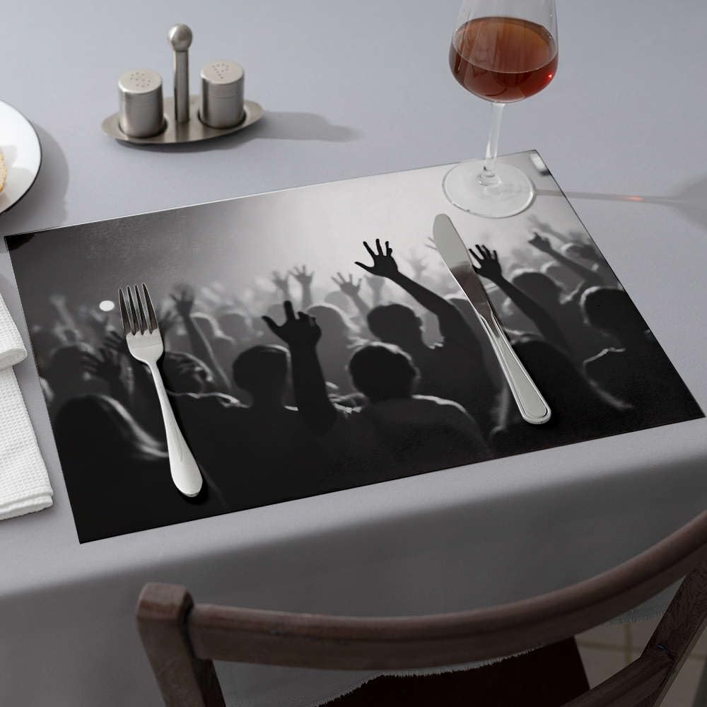 Sets de table de Pâques silhouettes protecteurs de salle à manger printemps 6 pièces