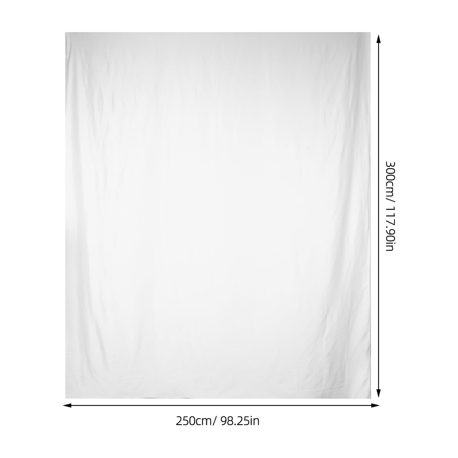 Sfondo Fotografico Bianco 3X25 M Poliestere per Servizi Fotografici Fondali per Fotografi e Video per Studio Feste e Ritratti Professionali