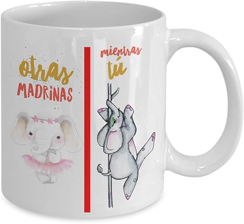 Miniatura 2 de Regalo para Madrina  Taza de Cafe para navidad  Perfecto regalo para graduados, profesionales y estudiantes de enfermeria  Vaso con afirmaciones po