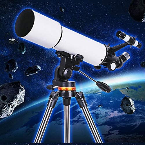 Telescopio astronómico refractor para principiantes con tripié ajustable miniatura 6