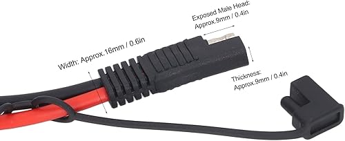 Miniatura 4 de Panel solar a Sae Cable adaptador Cov Fotovoltaico Fotovoltaico Conector Sae Cable adaptador de energía solar con cable de conexión Cable de 10Awg