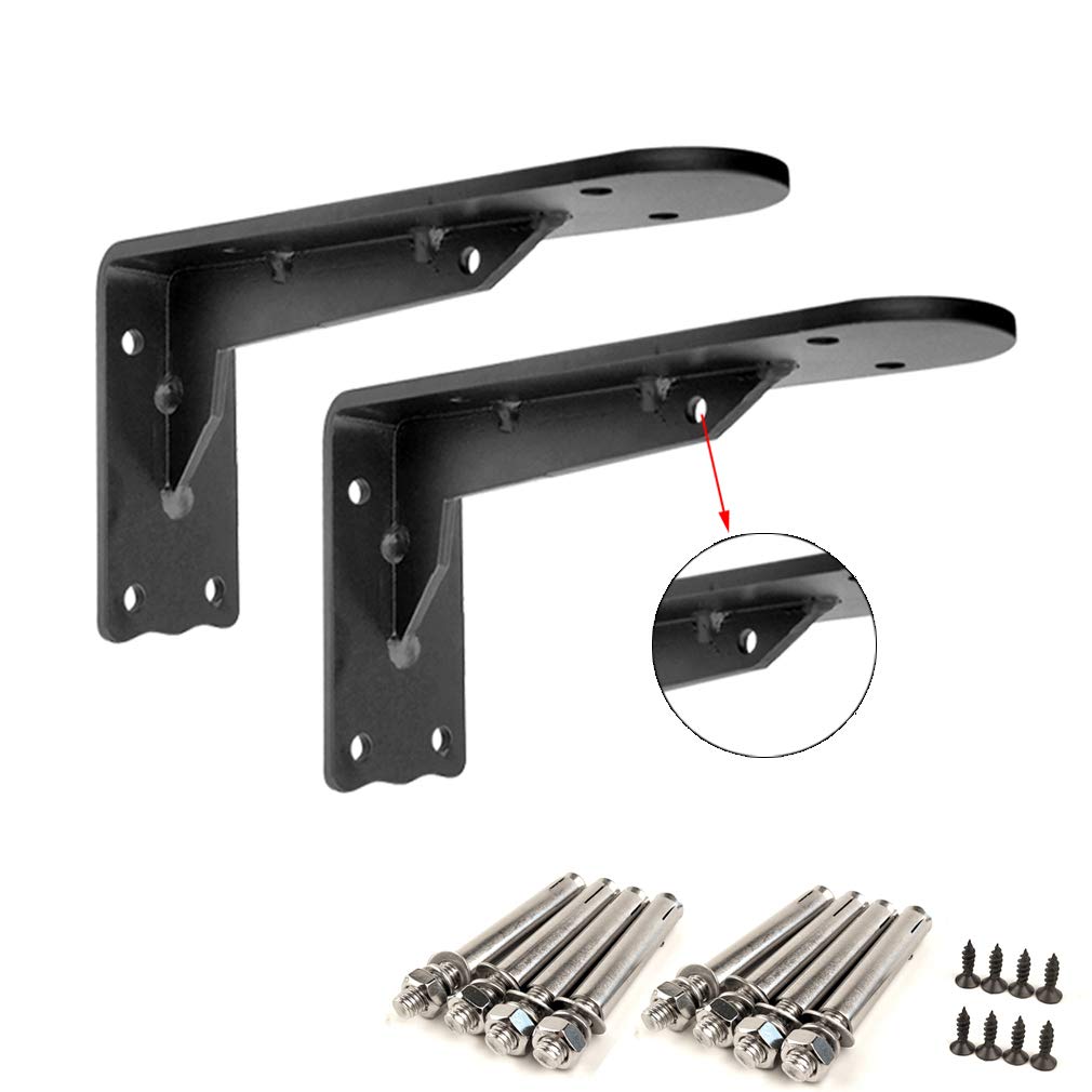 Soporte for estantes, soporte industrial de hierro triangular de alta resistencia, soporte for estantes de esquina de gabinete de pared, soporte for estantes de encimera de lavabo de baño y banco de t