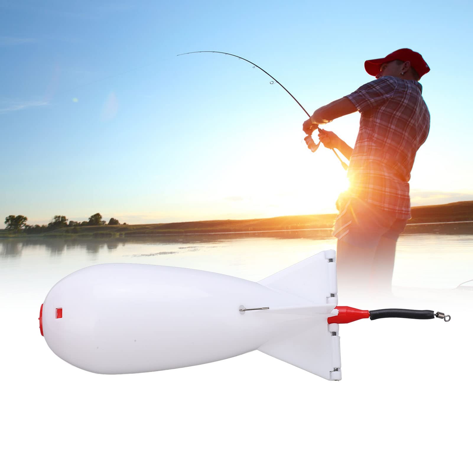 VBESTLIFE Bait Thrower - PP Carp Feeder Float With Large Capacity For Fishing Bait Dispensing