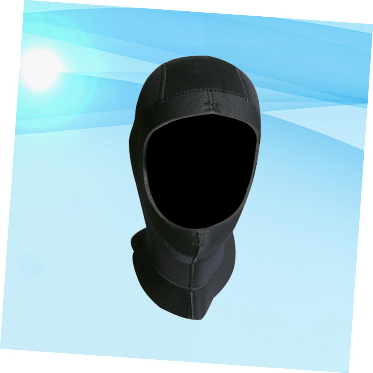 Cubierta de la Cabeza de Buceo Gorro de Neopreno Sombreros de Hombre equipados bucear Impermeables Gorro de esnórquel Capucha de Buceo Black