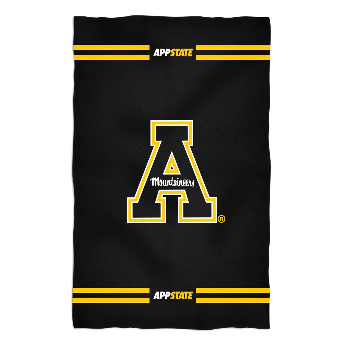 Vive La Fete Bath Towels 100% Polyester Appalachian State Mountaineers Premium Black Beach Bath Towel 31 x 51 - Towels for Spa & Beach
