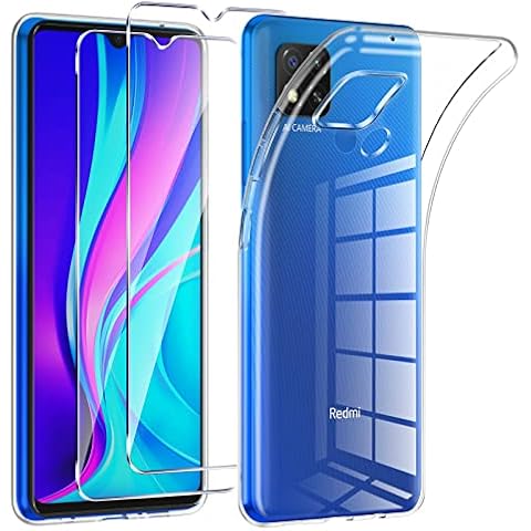 Phoona Funda con Cristal Templado para Xiaomi Redmi 9C/9C NFC Cover
