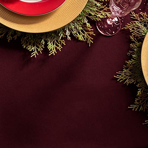 Gee Di Moda Rectangle Tablecloth - 60 X 102 Inch | Burgundy Rectangular Table Cloth For 6 Foot Table In Washable Polyester | Great For Buffet Table, Parties, Holiday Dinner, Wedding & Baby Shower #TOP1