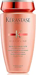 Kérastase Shampoo Discipline Bain Fluidéaliste, Cabelos com frizz, Controle do frizz, Complexo Morpho-Kératine®, 250 ml
