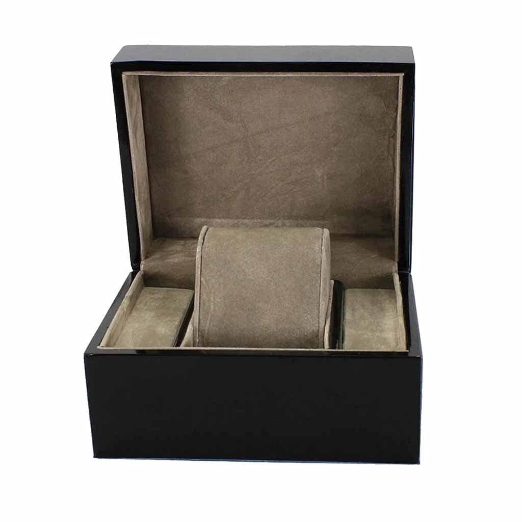 Boîte d'affichage en bois Smot Slot rangement de montre avec oreiller pour homme