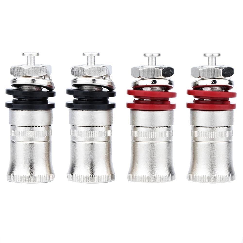 4 Terminali Binding Post Placcati Oro/rodio Per Amplificatori HiFi - Foto 4