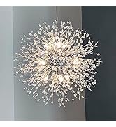 Yasince Dandelion Crystal Chandeliers,12-Light Modern Firework Pendant Lighting,Chandelier Light ...