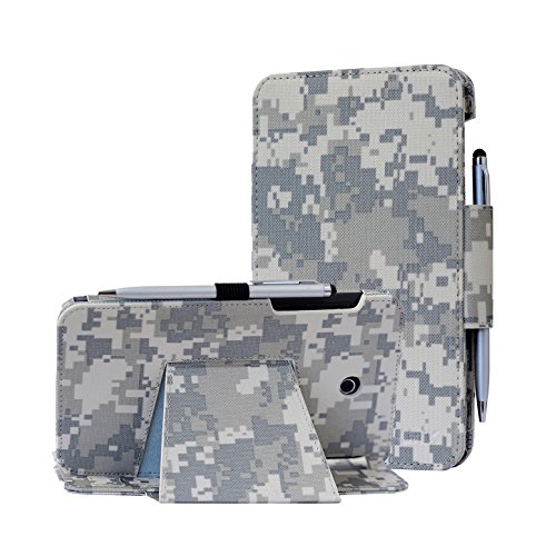 AT&T ASUS MeMo Pad 7 LTE case, i-UniK CASE for AT&T ASUS MeMo Pad 7 LTE GoPhone Prepaid Wal-Mart (6725A/ME375CL) Tablet PC Support Auto Sleep Awake Function [Bonus Stylus] (ACU Camo)