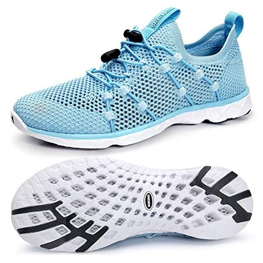 MOERDENG Women's Quick Drying Water Shoes Lightweight Aqua Shoes for Sports Outdoor Beach Pool Exercise