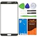 CrazyFire® Titanium Grey New Front Outer Glass Lens Screen Replacement For Samsung Galaxy Note III Note 3 N9000 N900A N900P N900T N900V N900R4+Adhesive Tape+Tools Kit