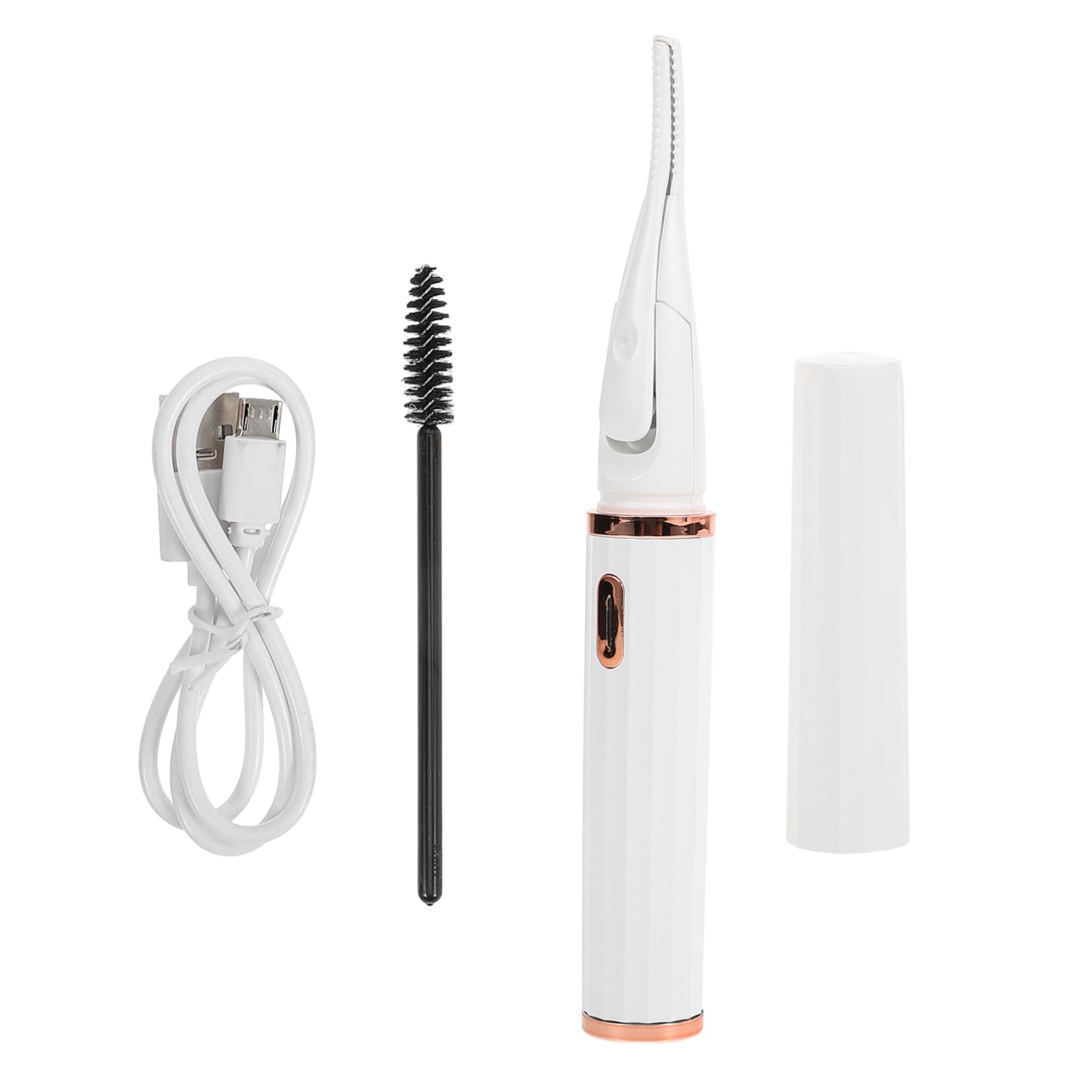 FOYTOKI Electric Heated Eyelash Curler Heated Mascara Lash Curler Heat Reusable Natural Curling Effect