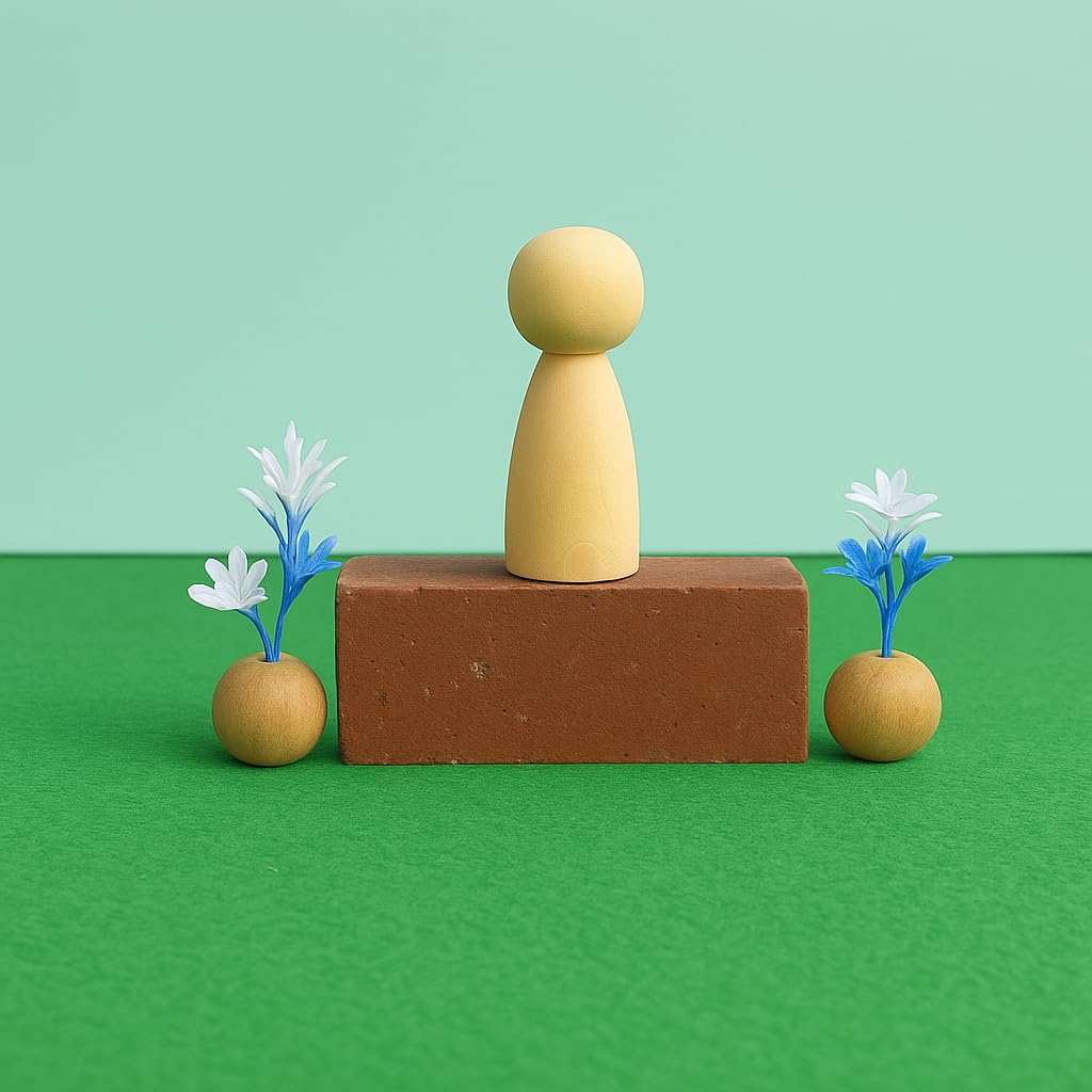 TinyMinyWorld Wooden Peg Dolls – Set of 8 Smooth Peg People (2 Families), Unfinished Wood Figures for Kids DIY Crafts, Painting, Games, and Home Party Decorations - Image 3 thumbnail