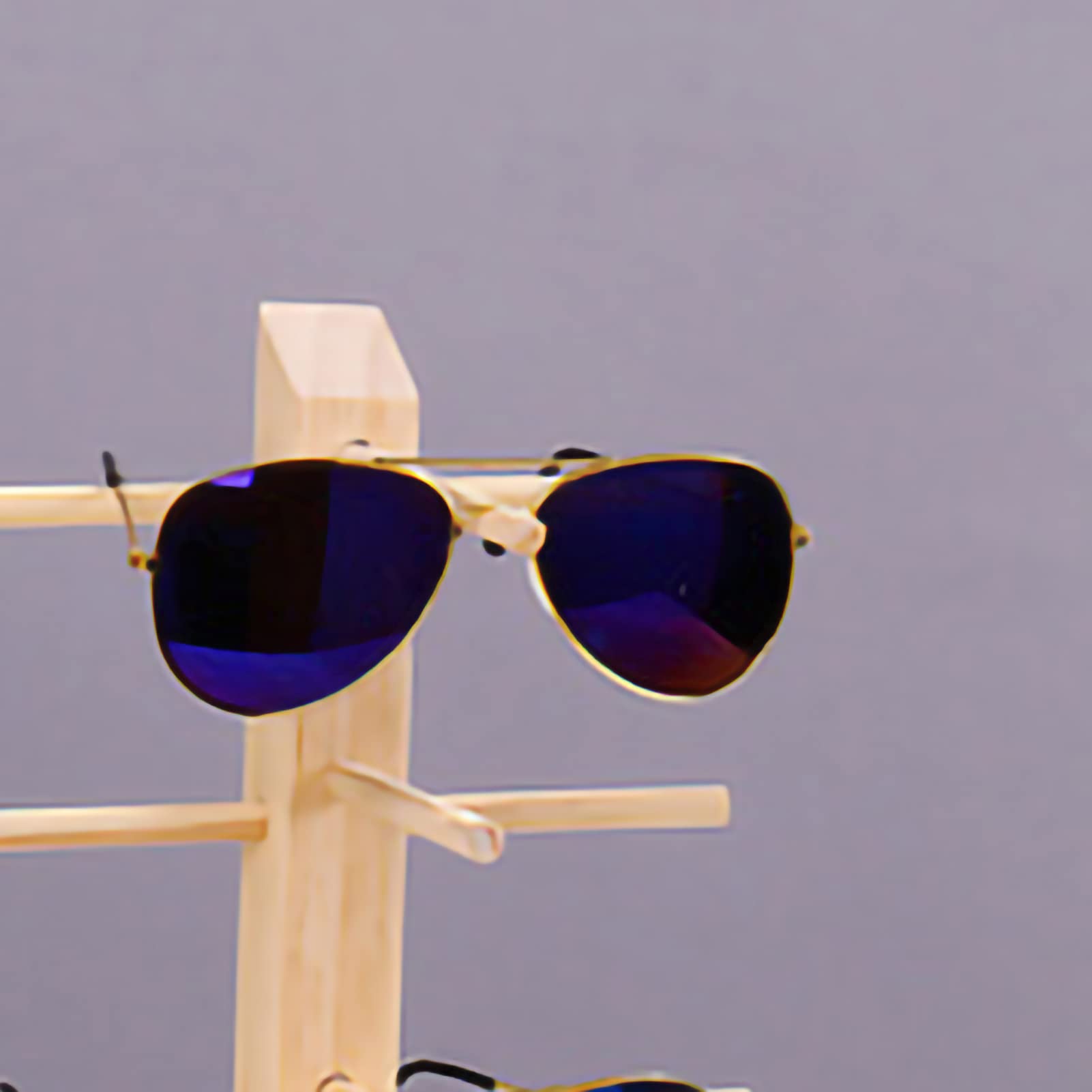 Porte-Lunettes En Bois Pour 6 Paires - Support Mural Ou Table - Antidérapant