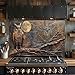 Moonlit Owl Glass Backsplash, Tempered Glass Backsplash, Copper Look Glass Backsplash Behind Stove, Glass Backsplash for Kitchen Wall, Easy to Install Stove Backsplash