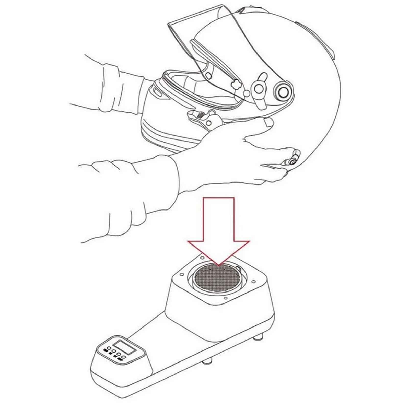 Toplionace Sèche Casque de Moto 220V Purificateur de Désinfection Séchage et Désodorisation