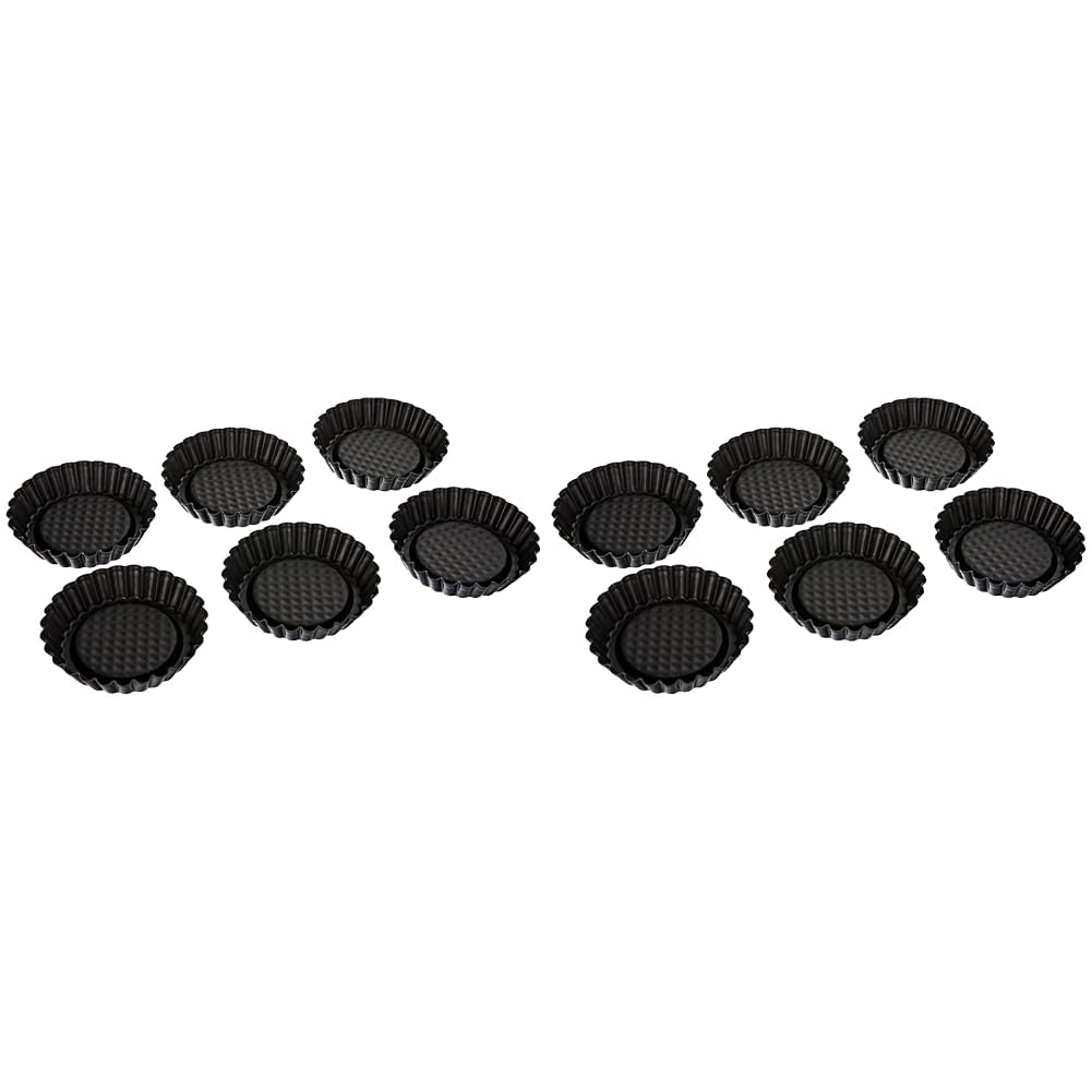 Stampini Per Crostatine Zenker Ø10,5cm - Set Da 6 In Carbon Steel Antiaderente, Linea Black Metallic - Foto 6