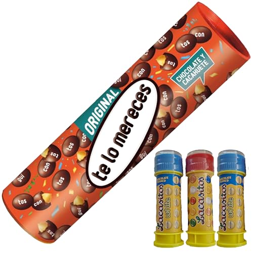 Conguitos Megatubo 1,2 KG-Te lo mereces + 3 POMPEROS LACASITOS