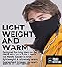 Tough Headwear Fleece Gaiter Face Mask - Motorcycle Gator Cold Weather Gear - Winter Half Mask Neck Warmer Snood for Skiing & Snowboard