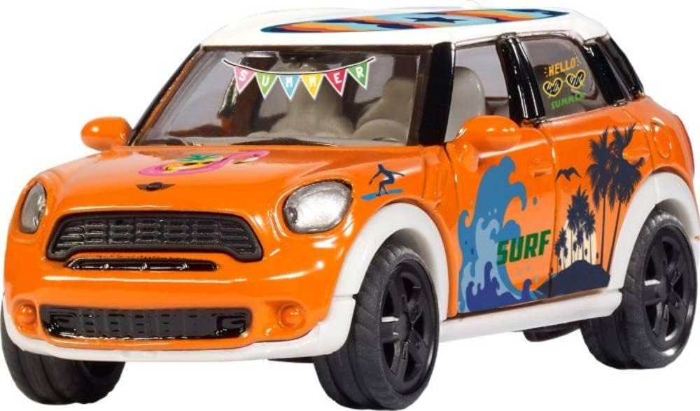 siku 6507, El İşi Seti Style my siku, MINI Countryman Summer, Oyuncak Araba, Metal/Plastik, Turuncu, Kişisel Tasarım için Çıkartma Kemeri Dahil, Açılabilir Kapılar