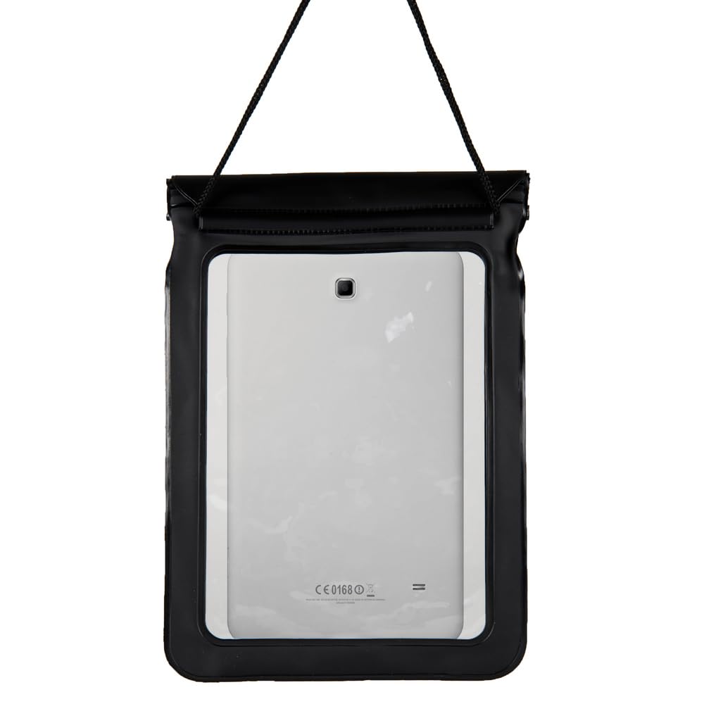 Waterproof Pouch for 8-Inch Tablets and Travel Documents – Clear Touchscreen Dry Bag with Lanyard for Beach, Cruise, Poolside, and Resort Use