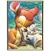 WesGen Cute Deer Rabbit 5D Diamond Painting Embroidery Cross Stitch DIY Art Craft Home Wall Decor 40cm x 30cm/15.6" x 11.8"
