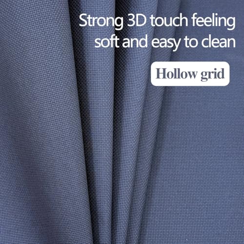 Image of Aida Cloth Cross Stitch Fabric, 14 Count, Big Size (Dark Blue, 20 * 20inch)