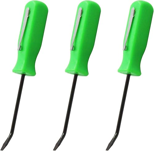 Miniatura 1 de Mini barra de palanca de bolsillo multifunción con clip de bolsillo 4.5 "longitud verde herramienta de reparación de coche 3 unids