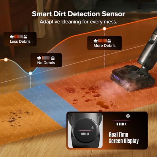 379.99 roborock F25 Steam Series Wet Dry Vacuum Mop, 356 F Cordless Steam Cleaner at + 42% Off - image 8