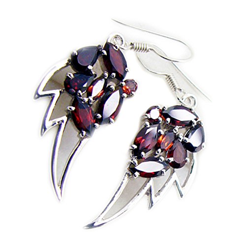 Boucles d'oreilles grenat en argent sterling pour sublimer vos soirées