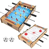 Diseño antideslizante: la mesa de juego de fútbol con asas antideslizantes y barras de acero giratorias de 360° le permite controlar fácilmente al portero. La mesa tiene una superficie lisa, lo que hace que el balón de fútbol se deslice fácilmente y le brinda una buena experiencia de juego.