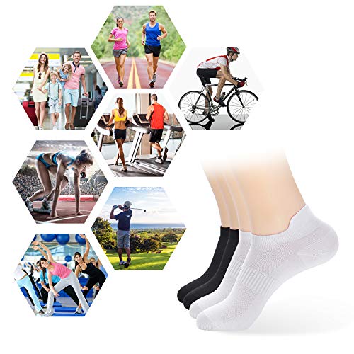 Atbiter Ankle Socks Women's Thin Athletic Running Low Cut No Show Socks With Tab 6-Pairs #TOP6