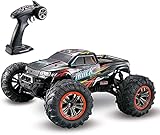 rc truck shop near me 【1:10 große Größe und 4 Räder-Antrieb】 – Der große Maßstab 1:10 und vollproportionale superschnelle RC Monster-Truck, die RC Cars vier Räder bestehen aus federnden Federmaterialien, die unerwarteten Stürzen unterstützen und die instabile Oberfläche des Bodens bieten dem Hochgeschwindigkeits-RC-Off-Road-Auto für eine längere Fahrzeit.