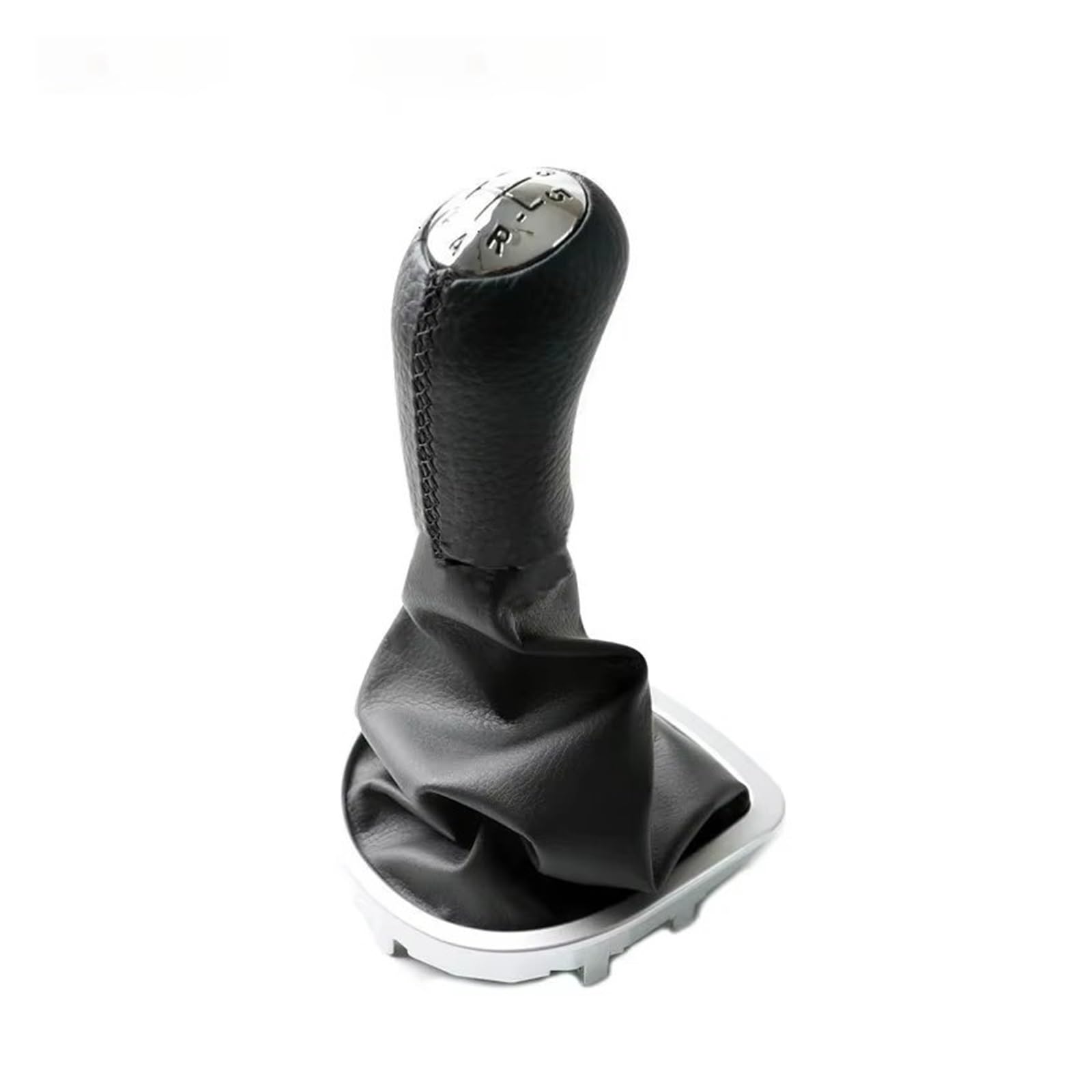 WYLWSHA Shift Gear Knob Cover for Clio 3 III for Manual 5 Speed Gear Shift Knob Stick Gaiter(5 Speed No Adapter)