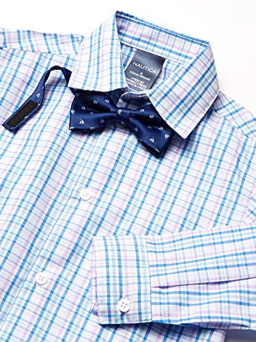 Image of Nautica Boys' 4-piece Formal Suit Set with Vest, Pants, Collared Dress Shirt, and Tie