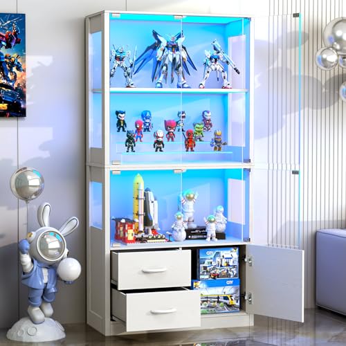 Eclathome White Glass Display Cabinet