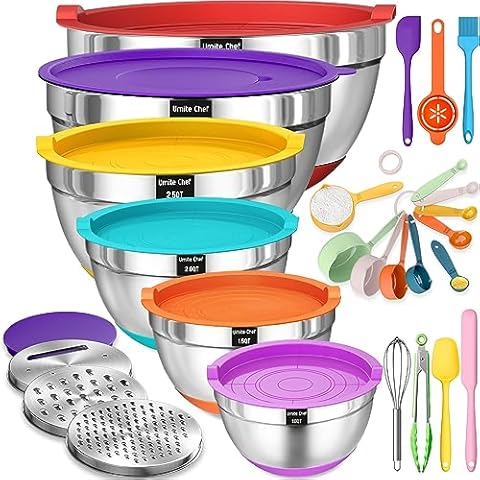 Umite Chef 26-Piece Mixing Bowl Set Cover